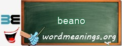 WordMeaning blackboard for beano